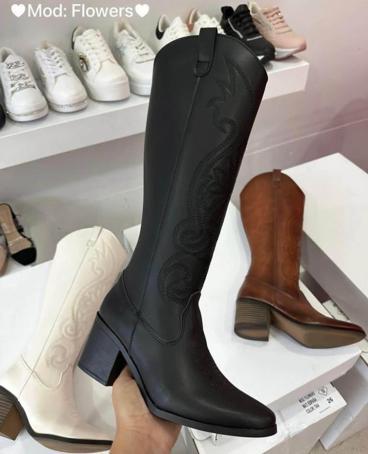 Bota vaquera larga