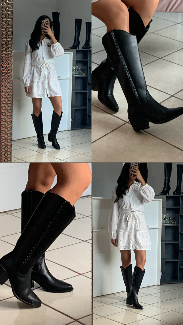 Bota trenzada